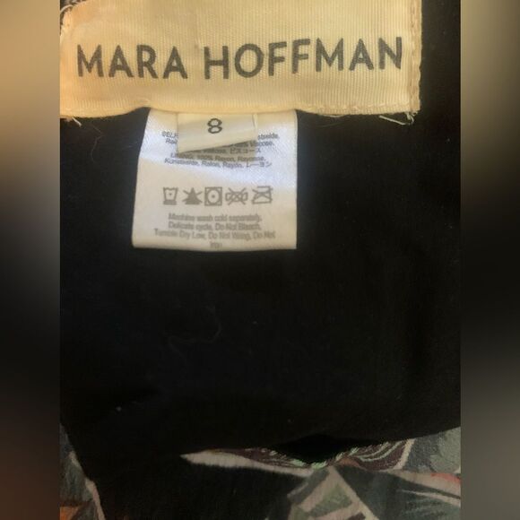 Mara Hoffman Herbarium Tropical Keyhole Maxi Dress in Charcoal Size 8 - Picture 15 of 16